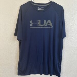 Under Armour Men's Heatgear Loose T-Shirt Navy Blue XL
